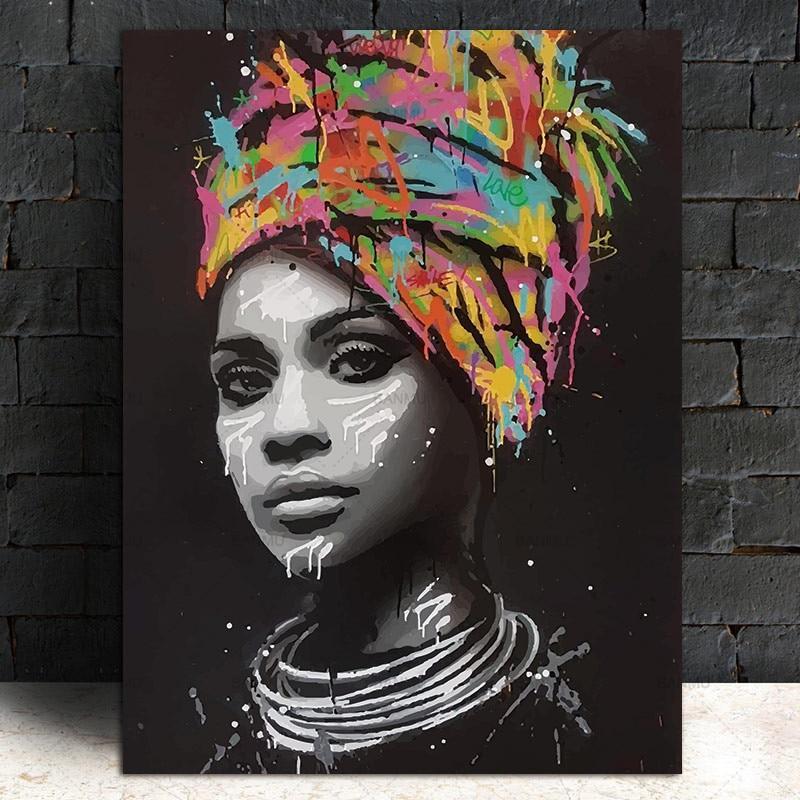 African Style Women's Portrait Art - Image 7
