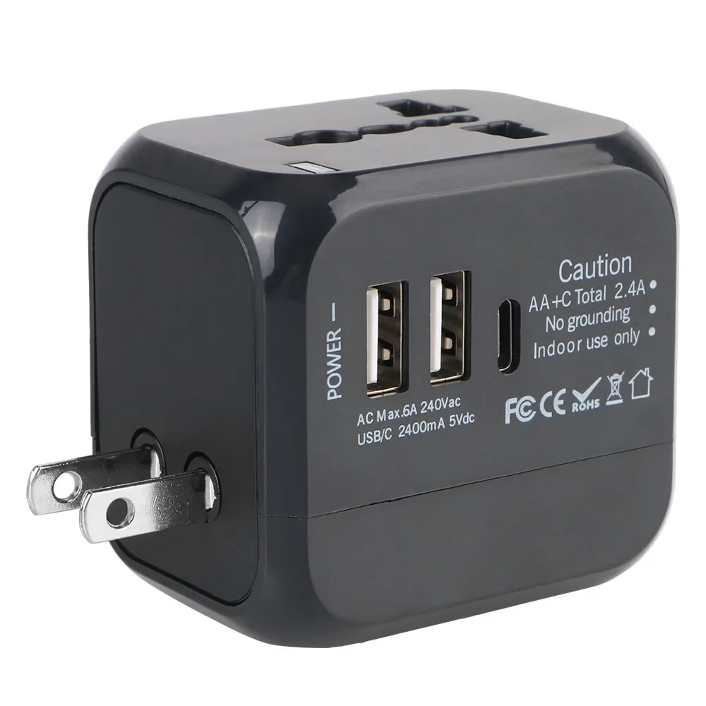 All-in-One Universal Travel Adapter Wall Charger with USB & USB-C - Image 13