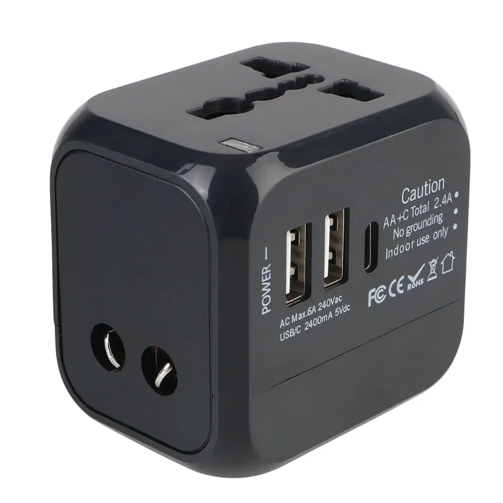 All-in-One Universal Travel Adapter Wall Charger with USB & USB-C - Image 22