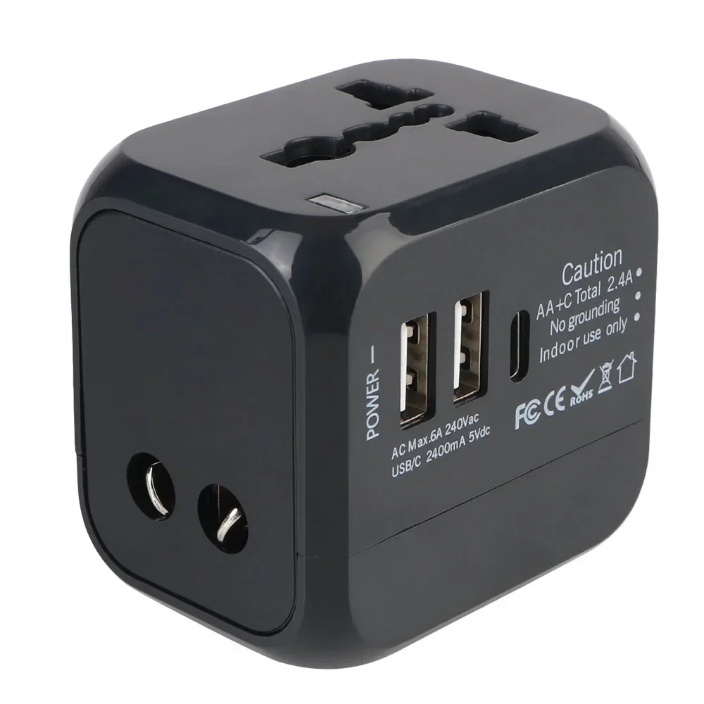 All-in-One Universal Travel Adapter Wall Charger with USB & USB-C - Image 23