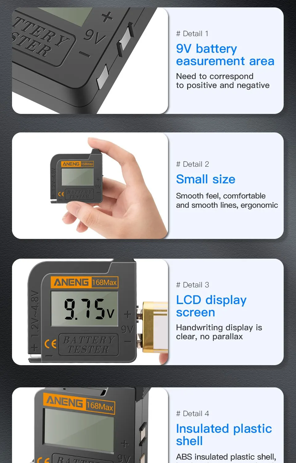 ANENG Universal Digital Display Lithium Battery Tester - Image 15