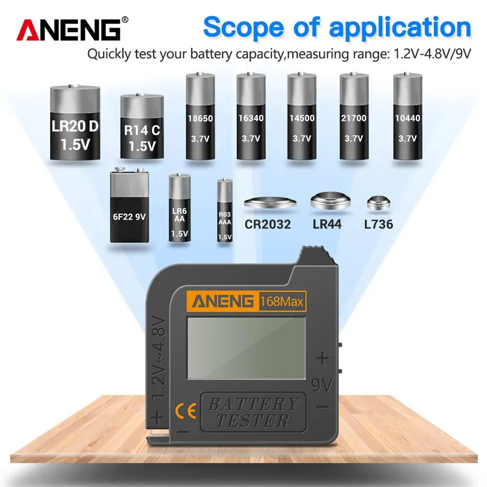 ANENG Universal Digital Display Lithium Battery Tester - Image 3