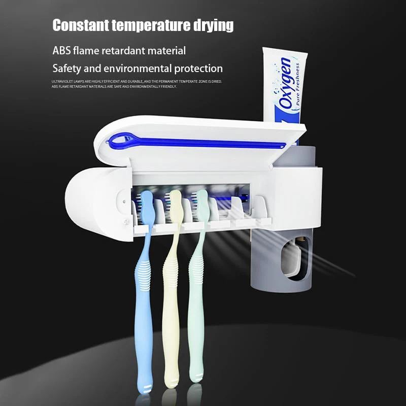 Anti-Bacterial UV Toothbrush Sterilizer and Toothpaste Dispenser - Image 16
