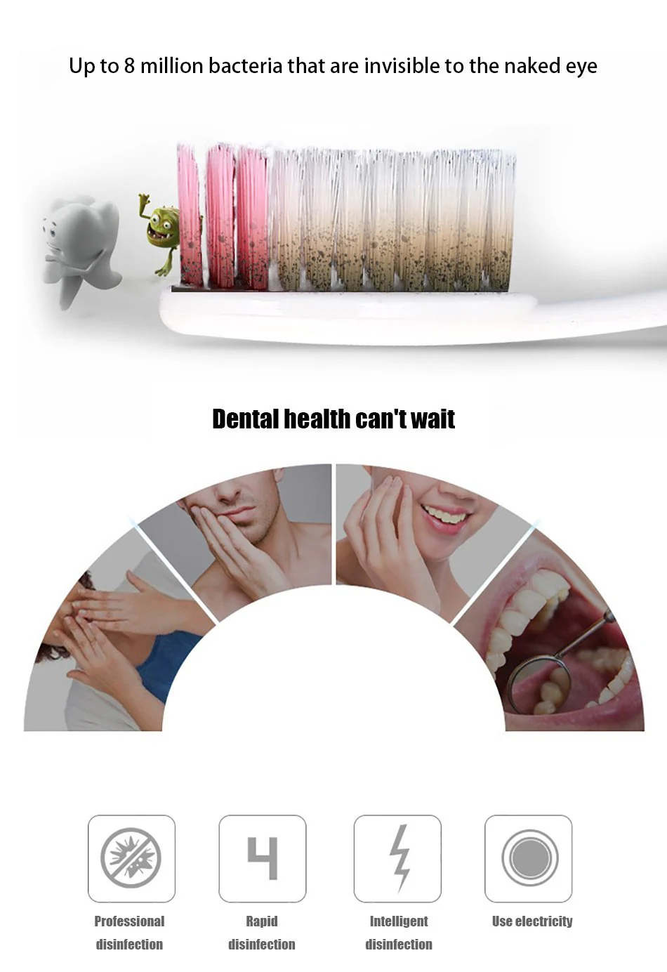Anti-Bacterial UV Toothbrush Sterilizer and Toothpaste Dispenser - Image 21