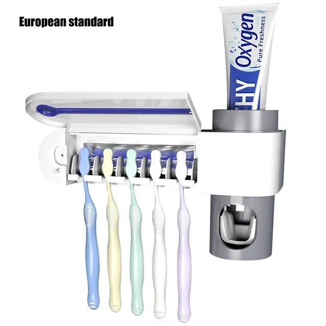 Anti-Bacterial UV Toothbrush Sterilizer and Toothpaste Dispenser - Image 3