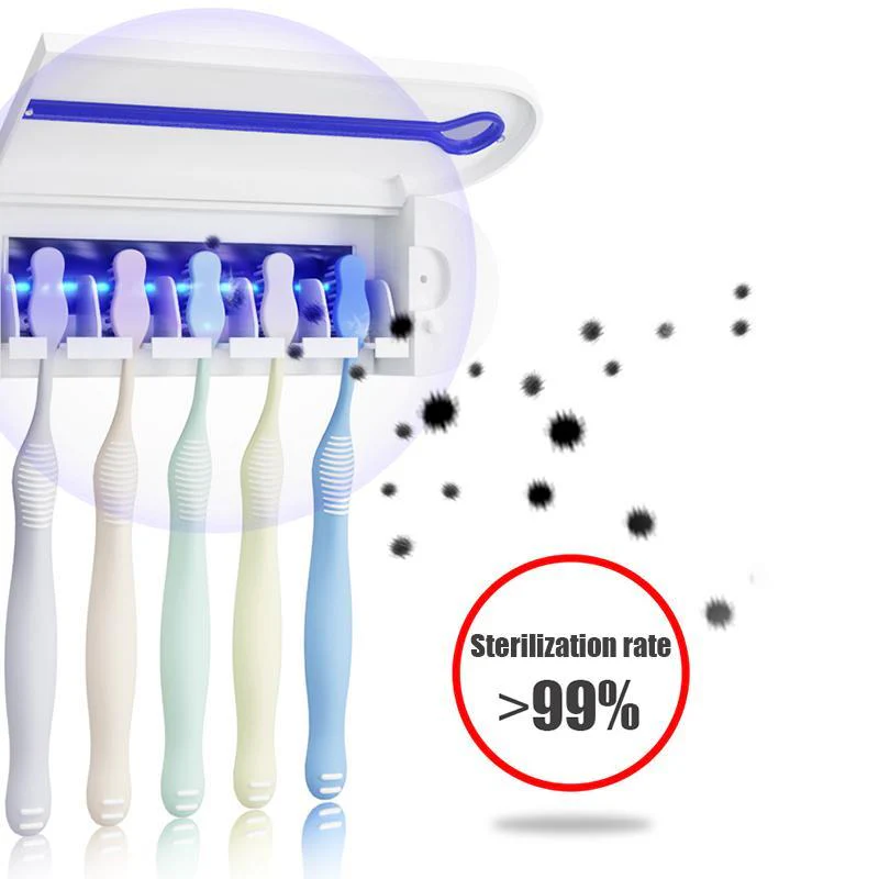 Anti-Bacterial UV Toothbrush Sterilizer and Toothpaste Dispenser - Image 4