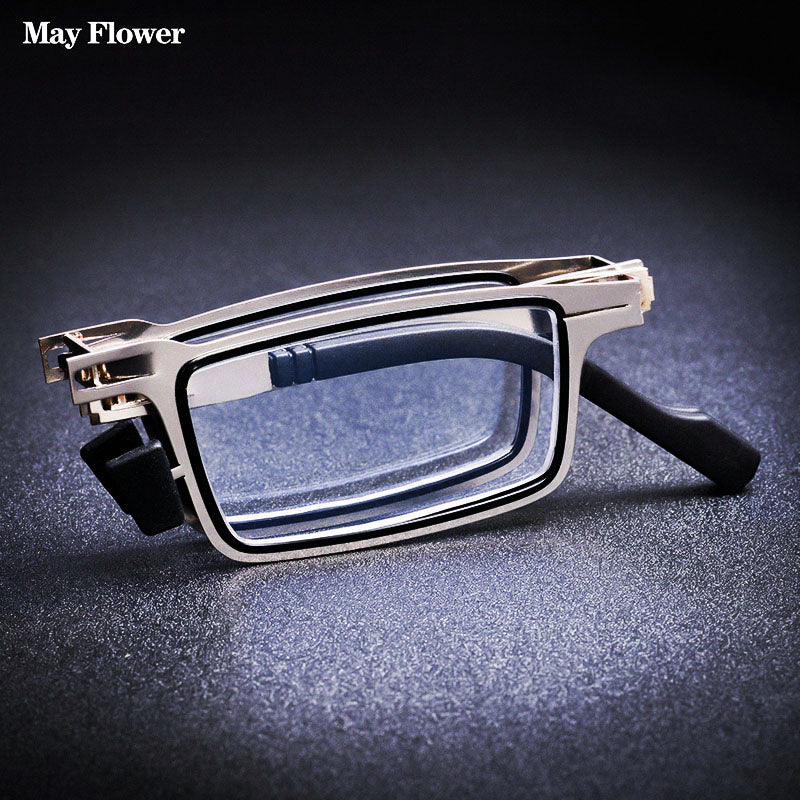 Anti Blue Light Foldable Metal Reading Glasses - Image 2