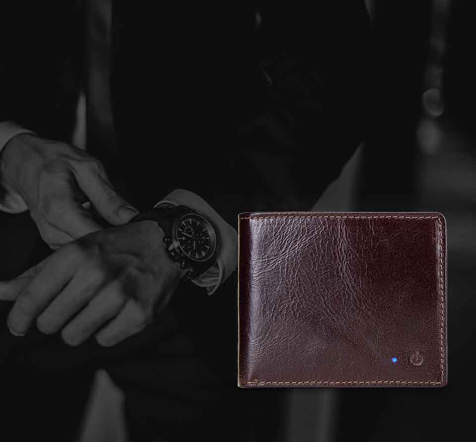 Anti-Lost/Theft Bluetooth Genuine  Leather Smart-Wallet - Image 3