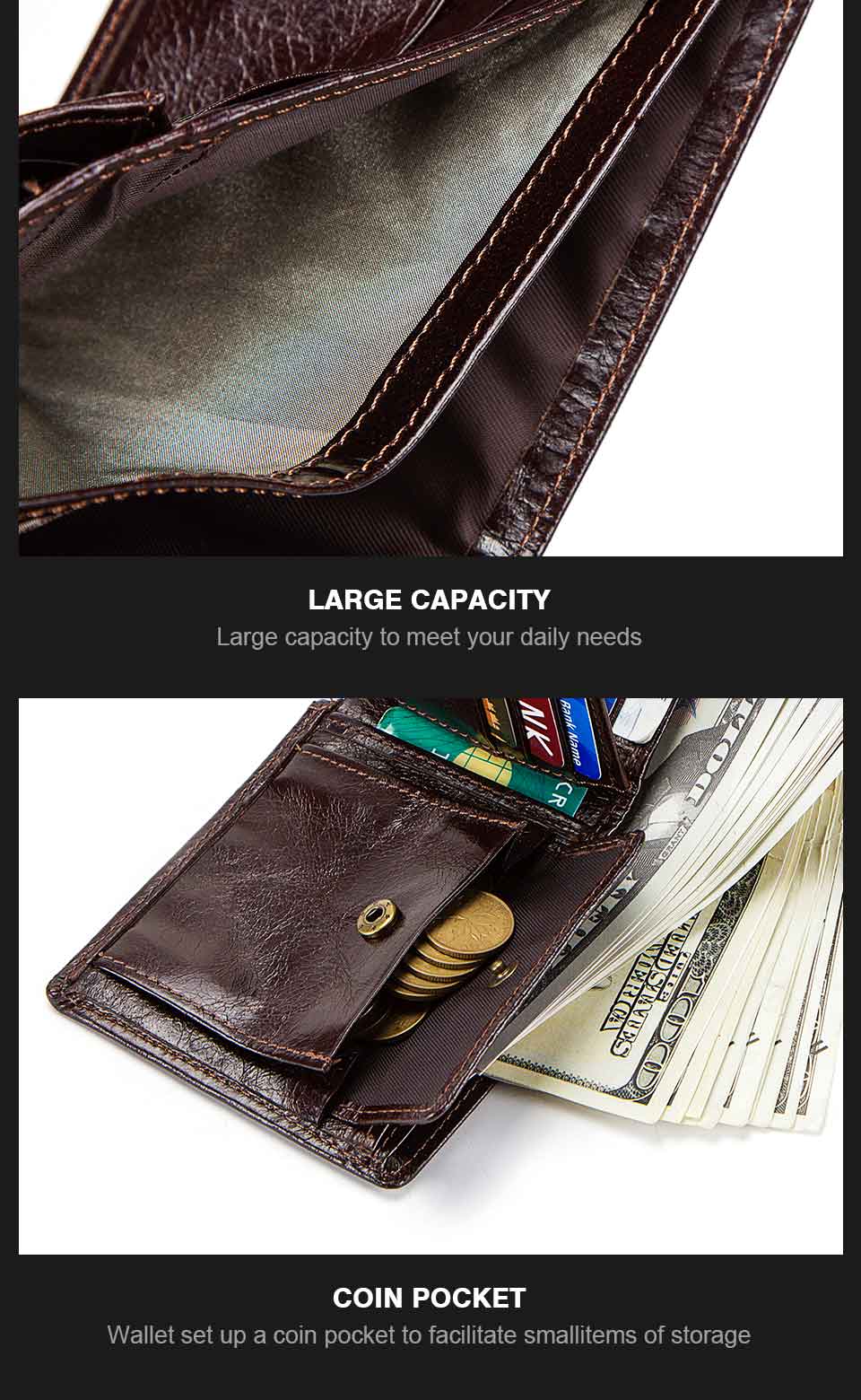 Anti-Lost/Theft Bluetooth Genuine  Leather Smart-Wallet - Image 6