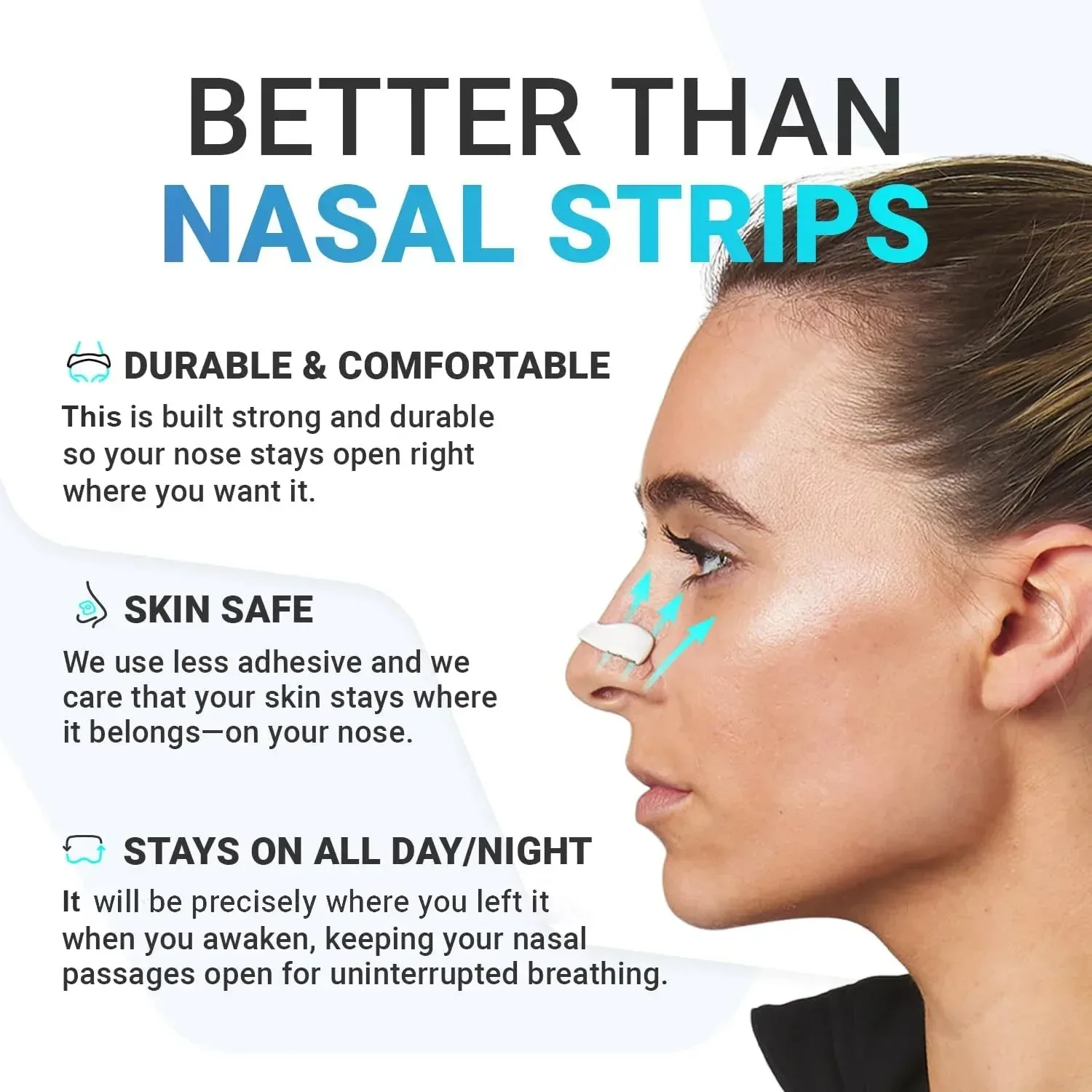 Smart Magnetic Nasal Breathing Dilators for Snoring Relief and Airflow Support - Image 2