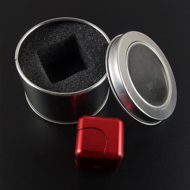 Anti-stress Gyro Aluminum Cube Spinner - Image 2