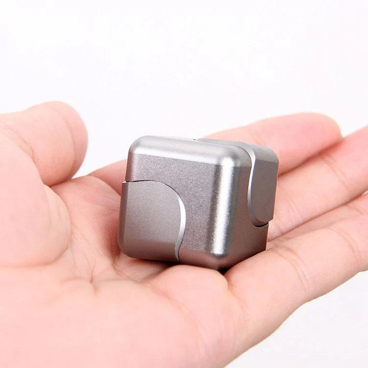 Anti-stress Gyro Aluminum Cube Spinner - Image 4