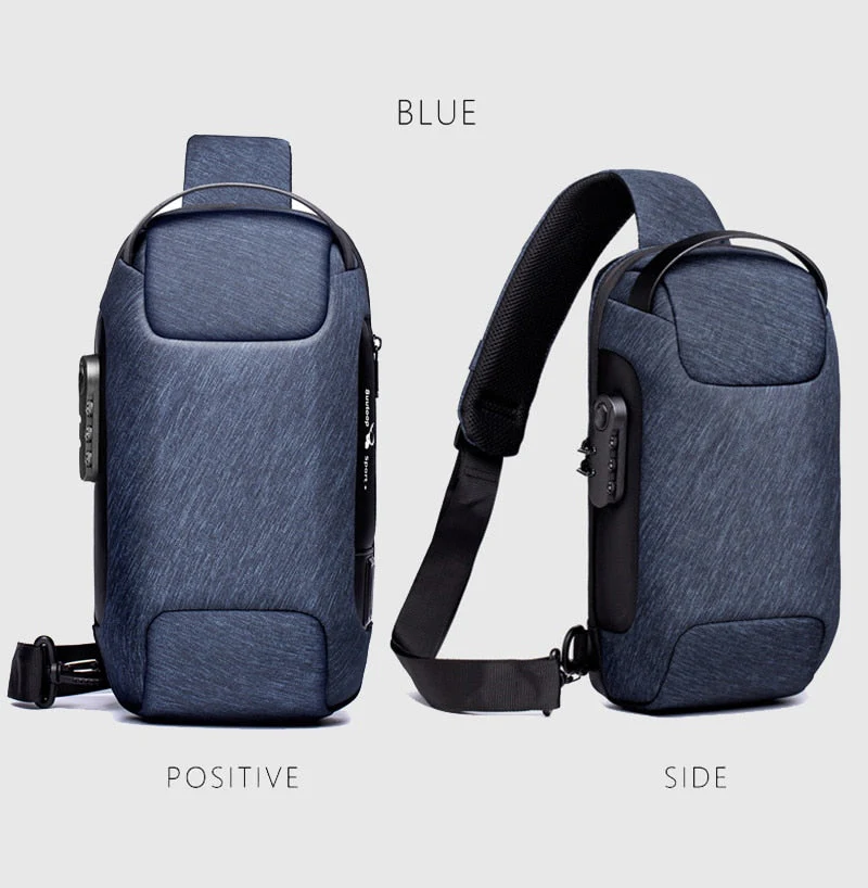 Anti-theft Waterproof Crossbody USB Bag - Image 11