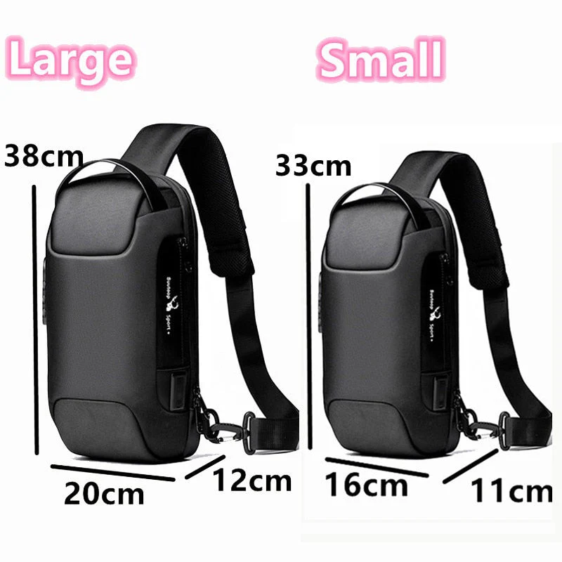 Anti-theft Waterproof Crossbody USB Bag - Image 19