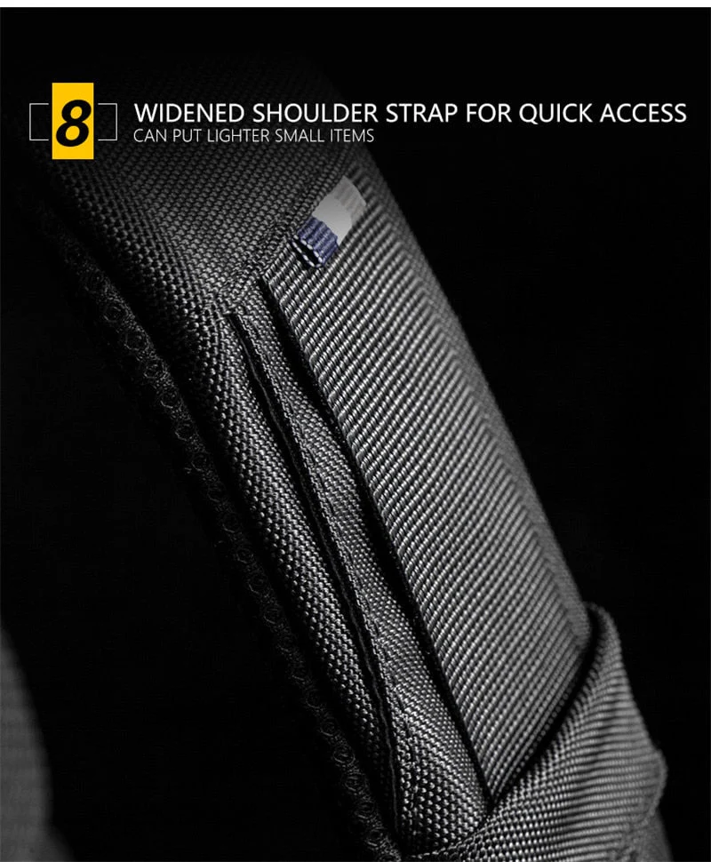 Anti-theft Waterproof Crossbody USB Bag - Image 6