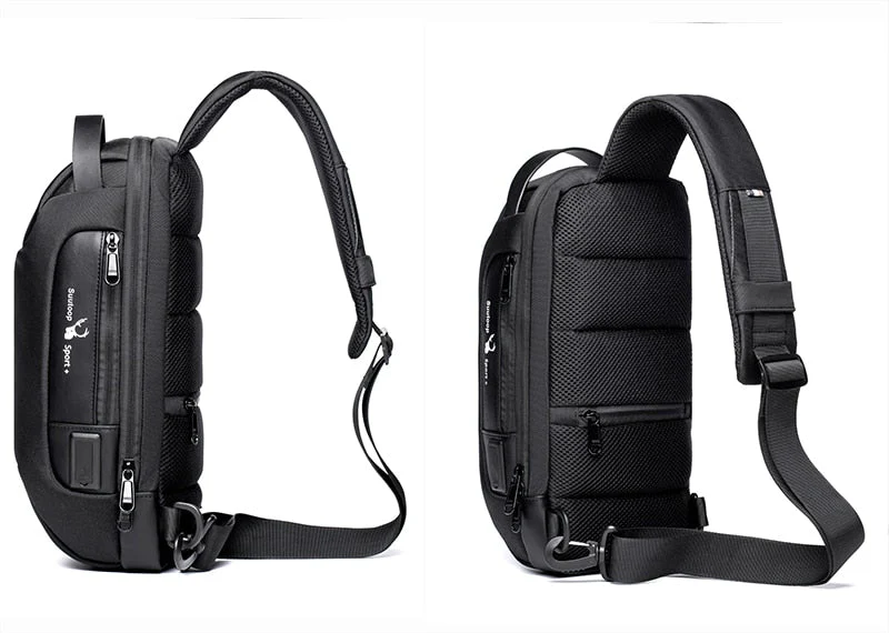 Anti-theft Waterproof Crossbody USB Bag - Image 8