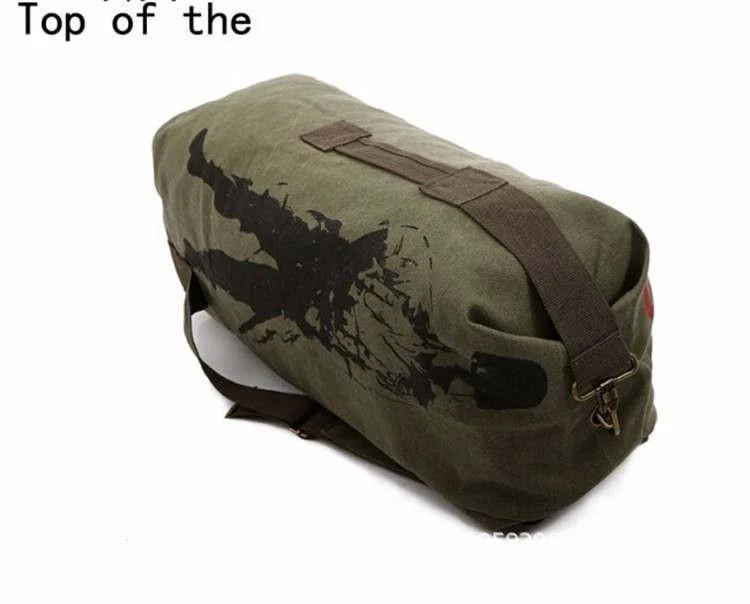 Army Canvas Bucket Bag - Image 14