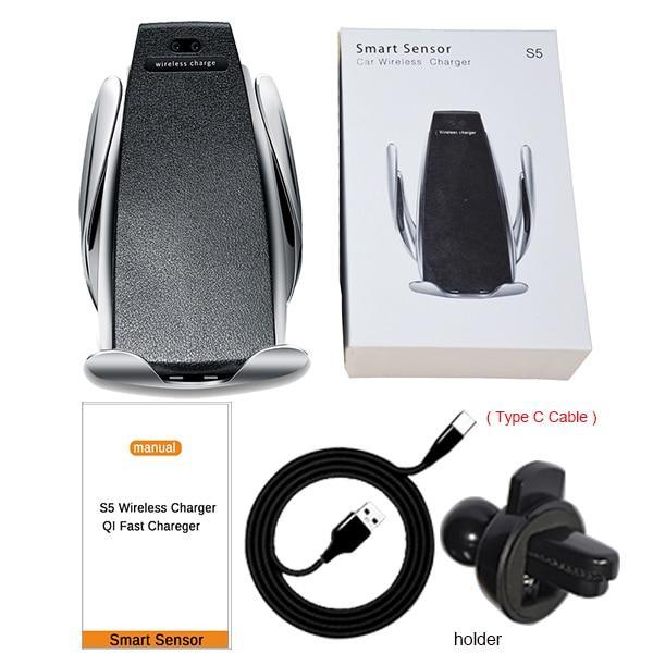 Electric-Auto Grip Phone Cradle and Qi Wireless Charger - Image 2