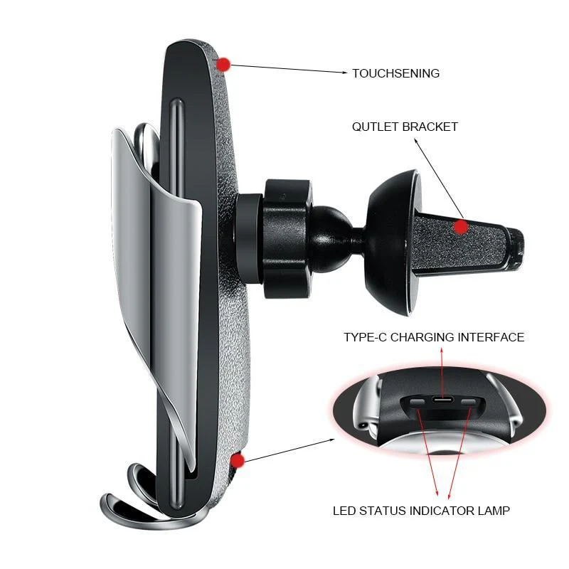 Electric-Auto Grip Phone Cradle and Qi Wireless Charger - Image 5