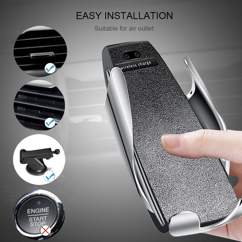 Electric-Auto Grip Phone Cradle and Qi Wireless Charger - Image 6