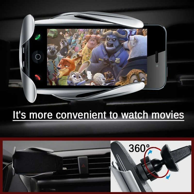 Electric-Auto Grip Phone Cradle and Qi Wireless Charger - Image 8