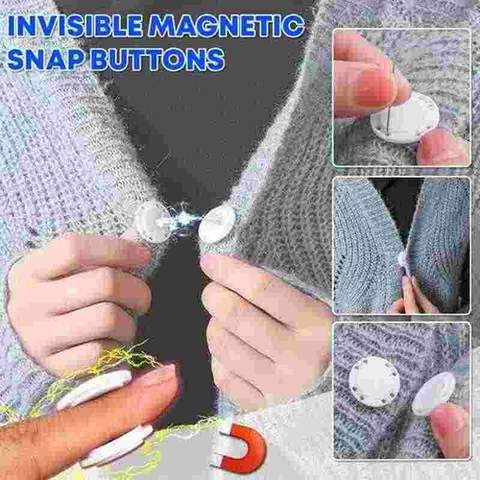 DIY Magnet Snap Double Sided Buttons (5 pairs) - Image 2