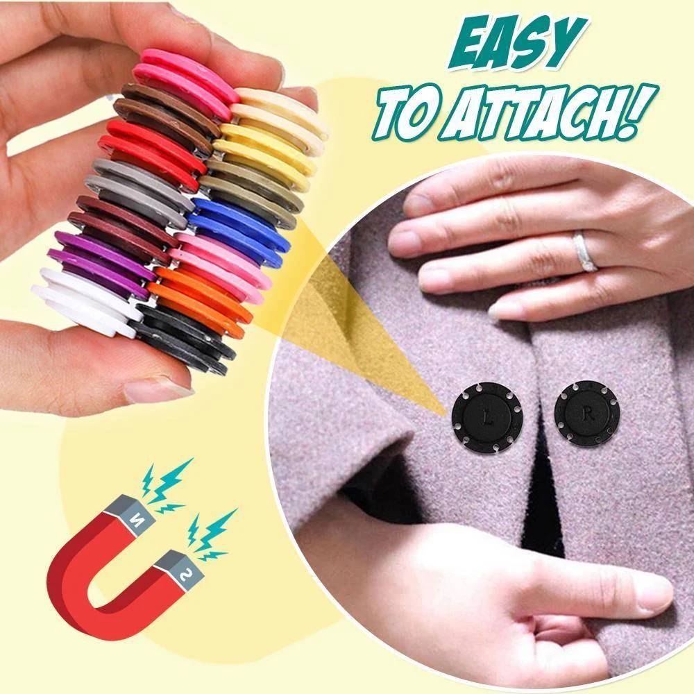 DIY Magnet Snap Double Sided Buttons (5 pairs) - Image 9