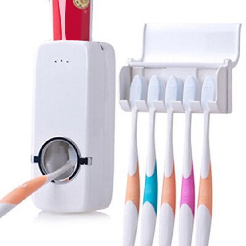 Automatic Toothpaste Dispenser + Toothbrush Holder - Image 3