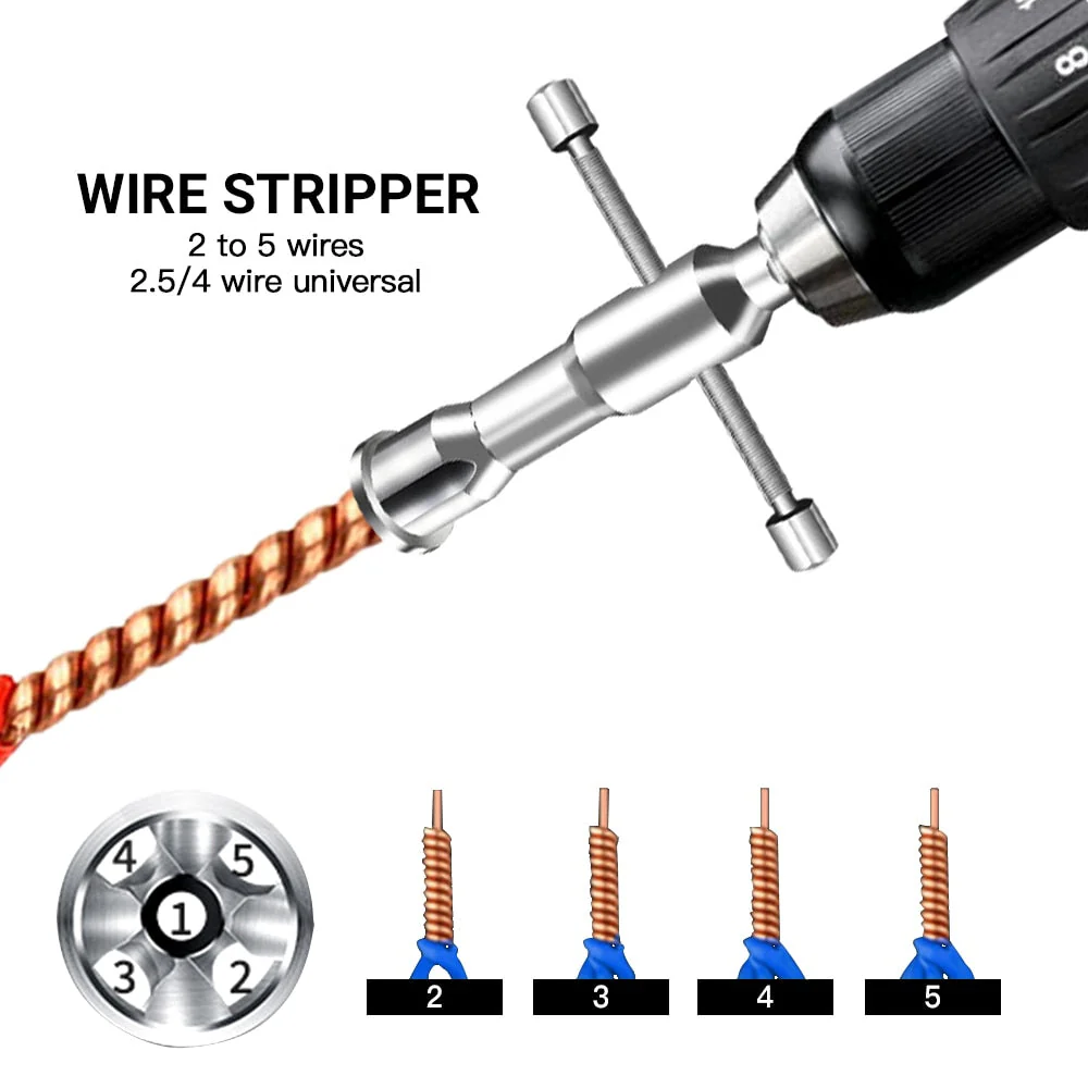 Automatic Wire Stripping & Twisting Drill Connector - Image 8