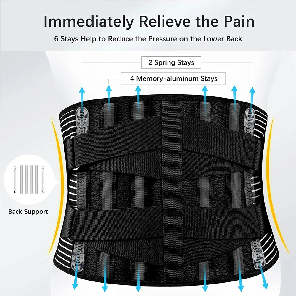 Orthopedic Advanced Lumbar Support Brace with 3D Cushion Pad for Focused Relief - Image 17
