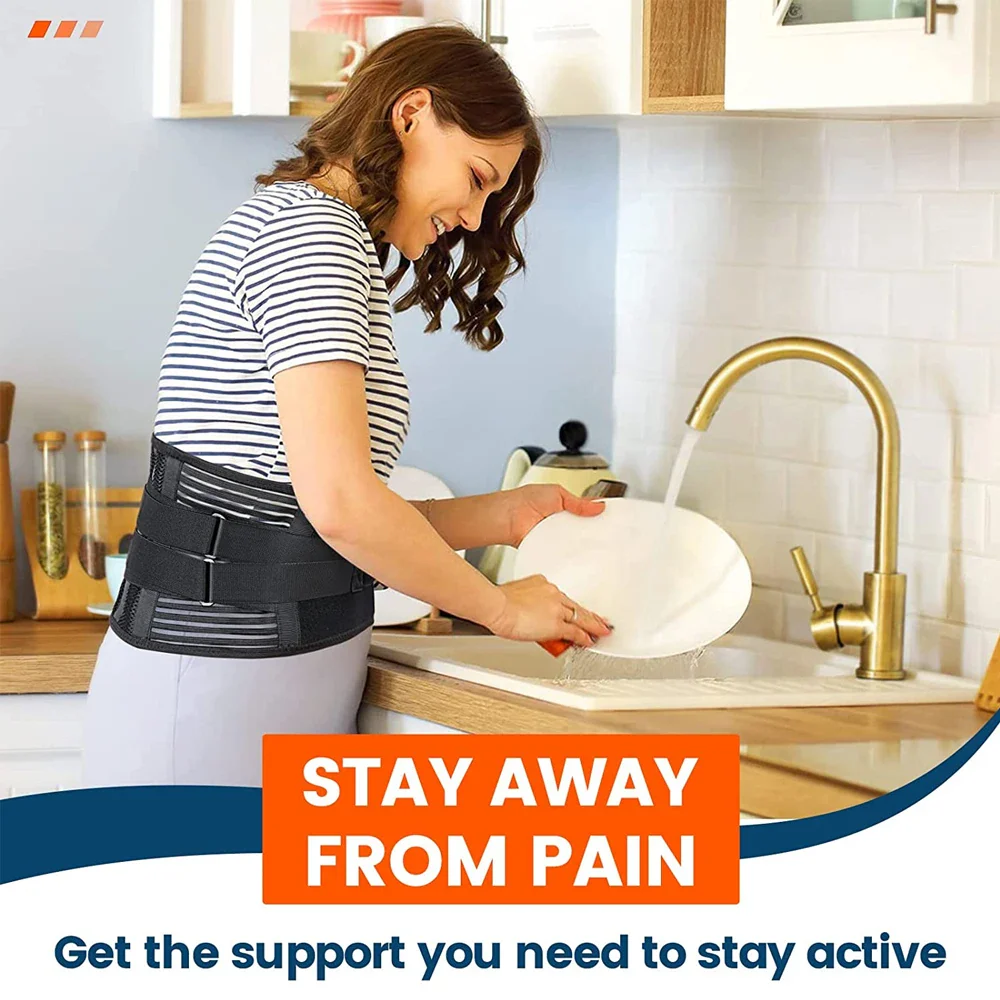 Orthopedic Advanced Lumbar Support Brace with 3D Cushion Pad for Focused Relief - Image 23