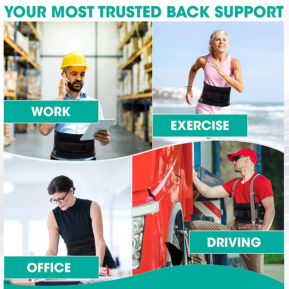 Orthopedic Advanced Lumbar Support Brace with 3D Cushion Pad for Focused Relief - Image 26