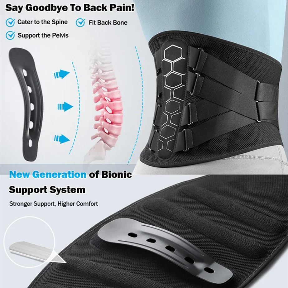 Spine Decompression Orthopedic &  Ergonomic Pain Relief Lumbar Support Belt - Image 3