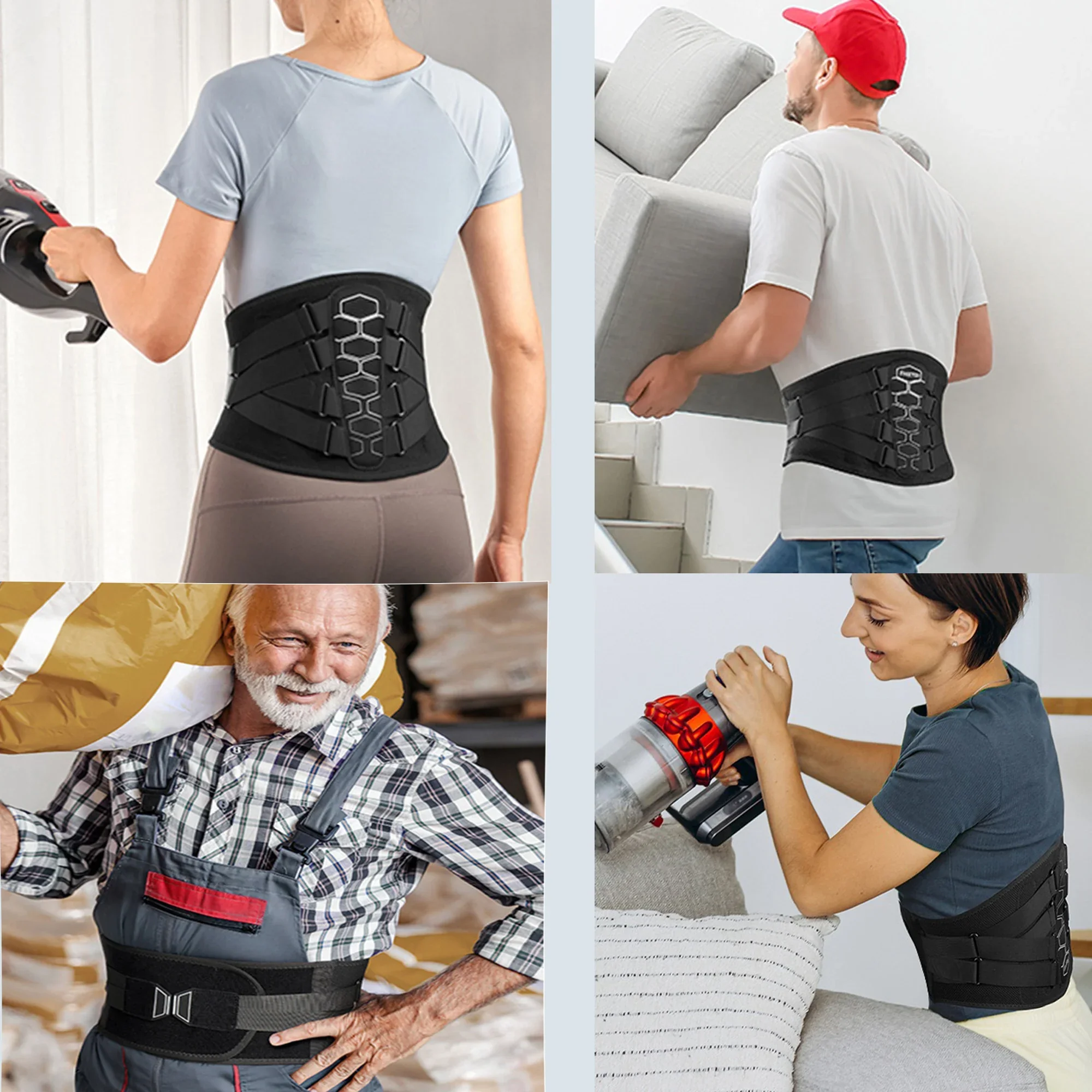 Spine Decompression Orthopedic &  Ergonomic Pain Relief Lumbar Support Belt - Image 4