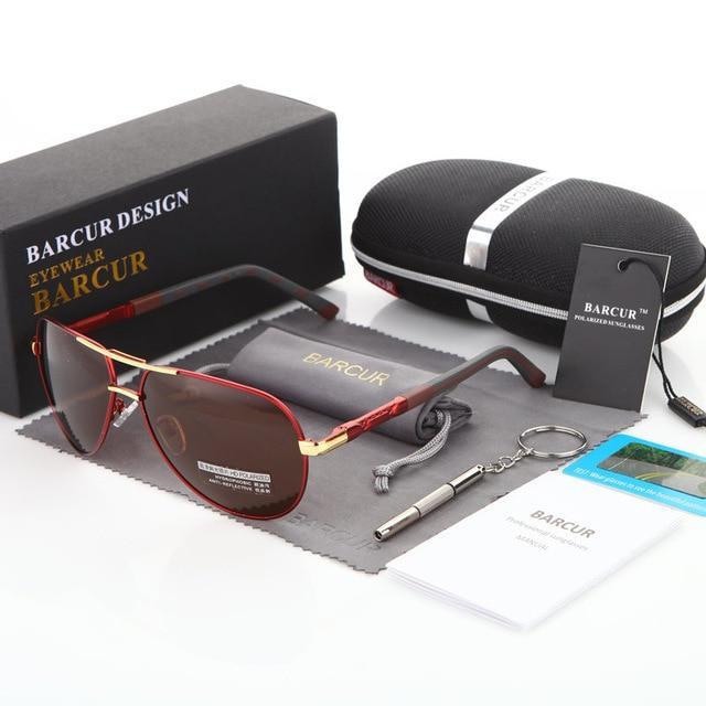 BARCUR™ Anti-UV Polarized Unisex Aviator Sunglasses - Image 3