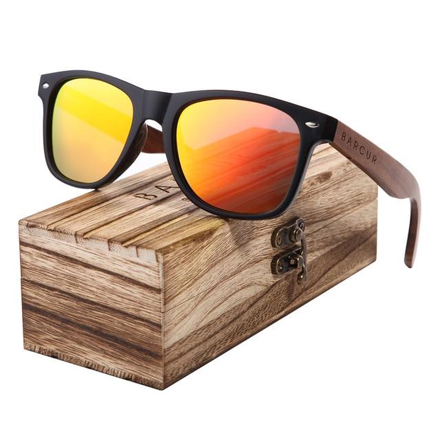 BARCUR™ Black Walnut Wood Polarized Sunglasses - Image 10