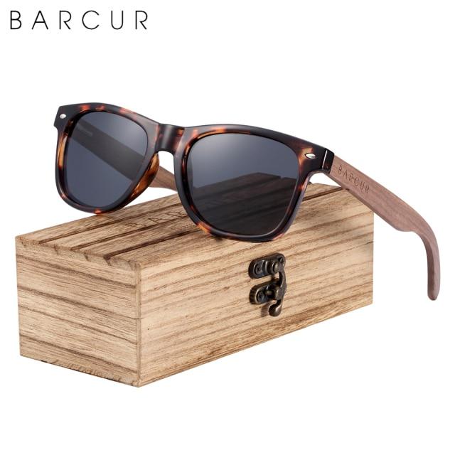 BARCUR™ Black Walnut Wood Polarized Sunglasses - Image 15