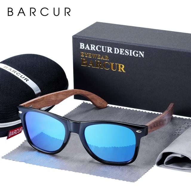BARCUR™ Black Walnut Wood Polarized Sunglasses - Image 16