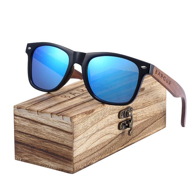 BARCUR™ Black Walnut Wood Polarized Sunglasses - Image 17