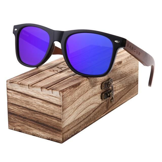BARCUR™ Black Walnut Wood Polarized Sunglasses - Image 4