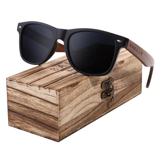 BARCUR™ Black Walnut Wood Polarized Sunglasses - Image 5