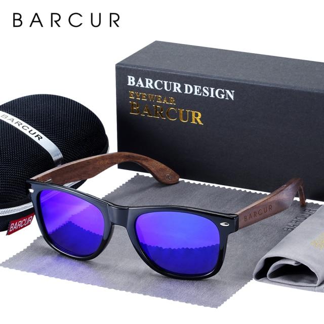 BARCUR™ Black Walnut Wood Polarized Sunglasses - Image 6
