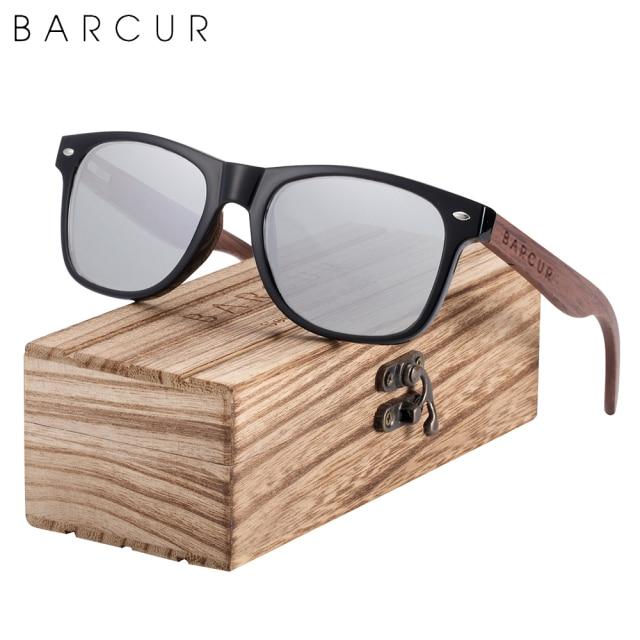 BARCUR™ Black Walnut Wood Polarized Sunglasses - Image 7