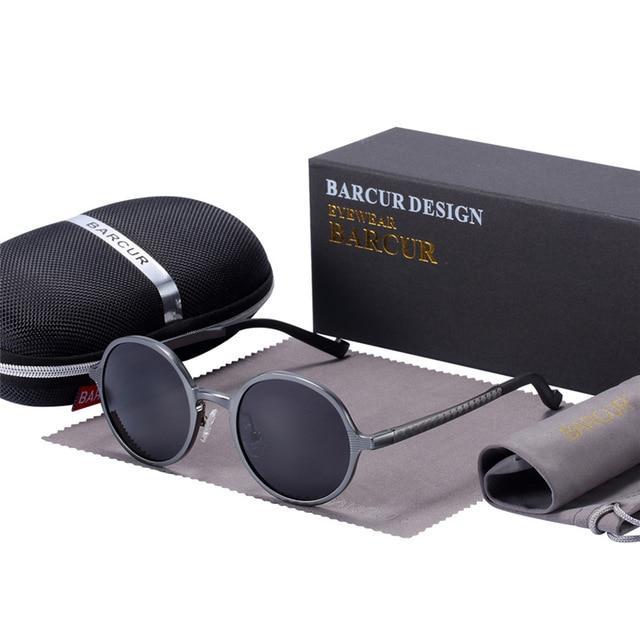 BARCUR™ Retro Style Hot Round Sunglasses UV400 - Image 3