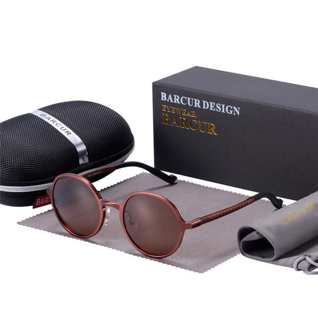 BARCUR™ Retro Style Hot Round Sunglasses UV400 - Image 4