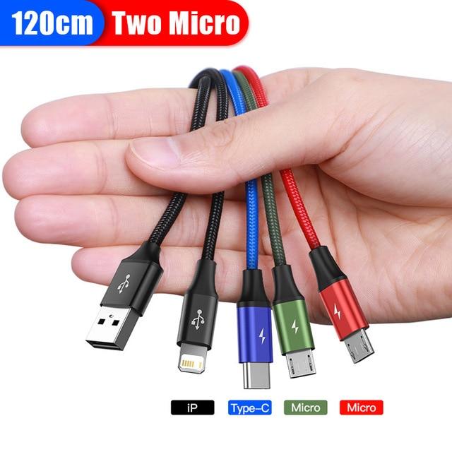 Baseus 4 in 1 USB Cable iPhone, Type C, Micro - Image 4