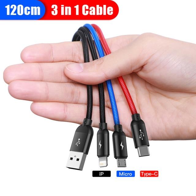 Baseus 4 in 1 USB Cable iPhone, Type C, Micro - Image 5