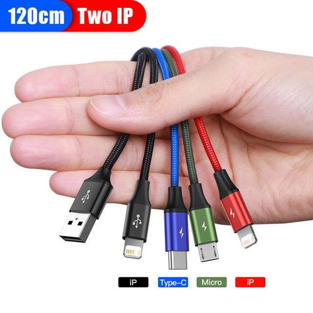 Baseus 4 in 1 USB Cable iPhone, Type C, Micro - Image 6