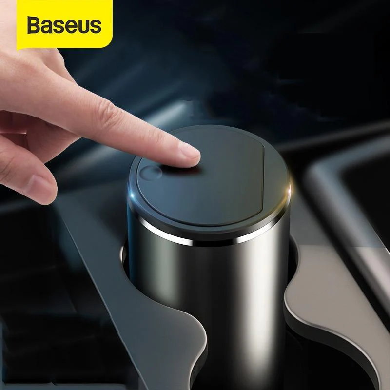 Baseus™ Luxurious Aluminum Alloy Car Trash - Image 3