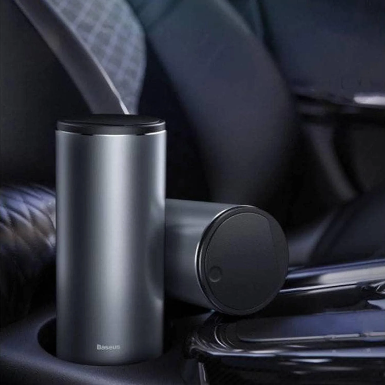 Baseus™ Luxurious Aluminum Alloy Car Trash - Image 7